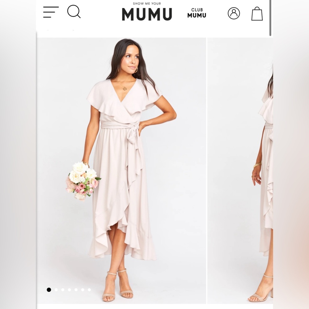 Show Me Your MuMu Jess Ruffle Midi Dress